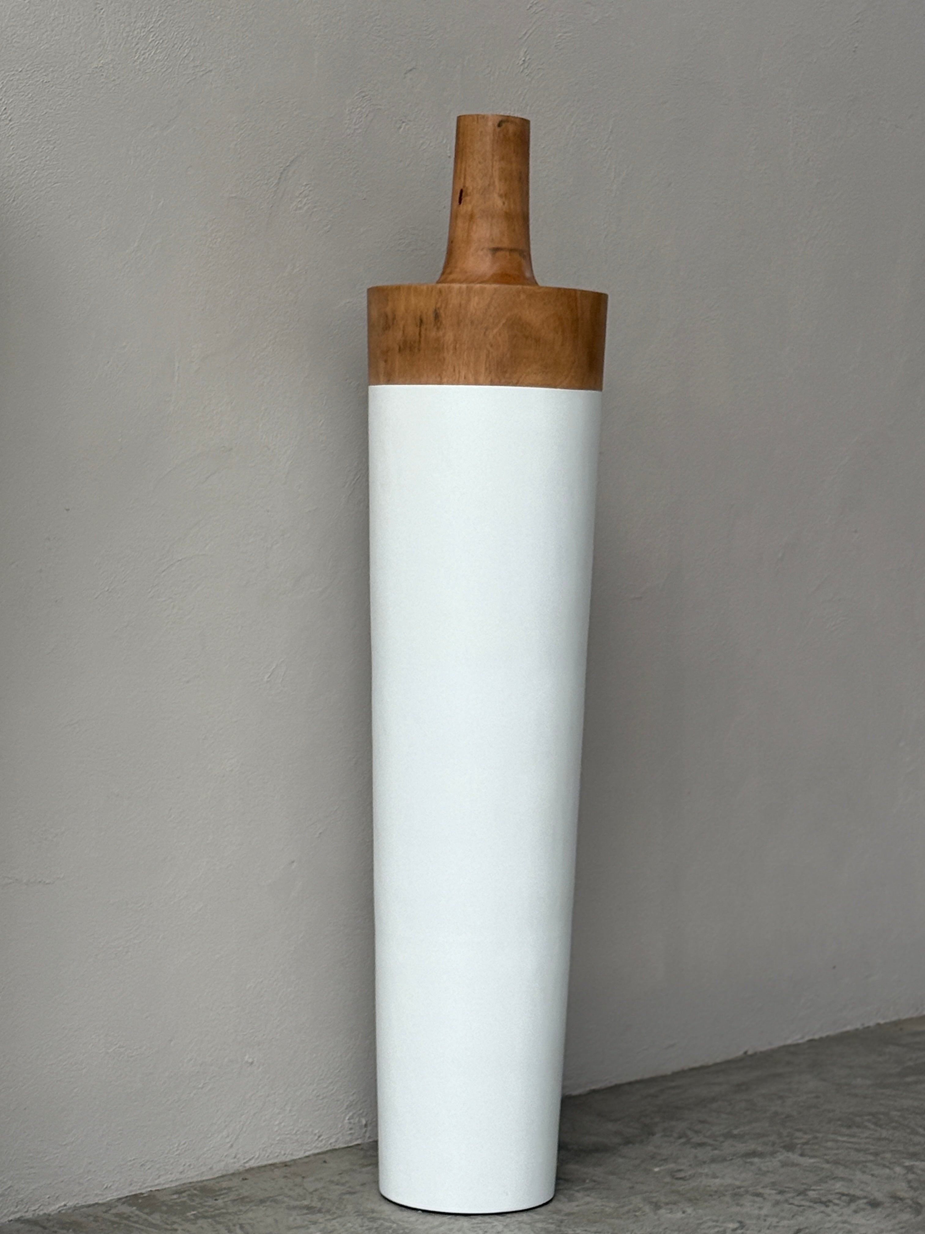 Sensai Lom houten vloervaas H160 suarhout naturel