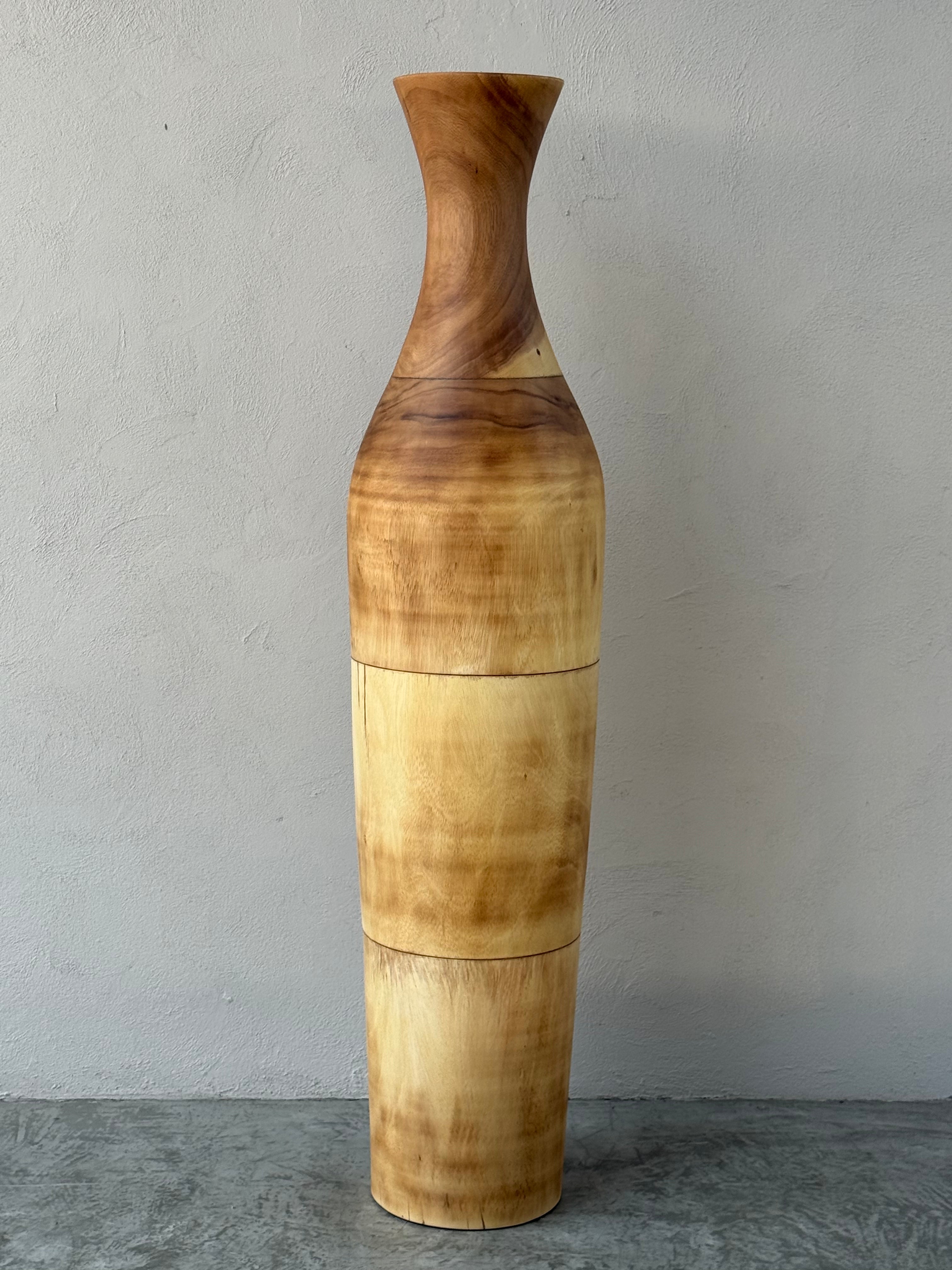 Sensai Fai Pure houten vloervaas H160 suar hout naturel