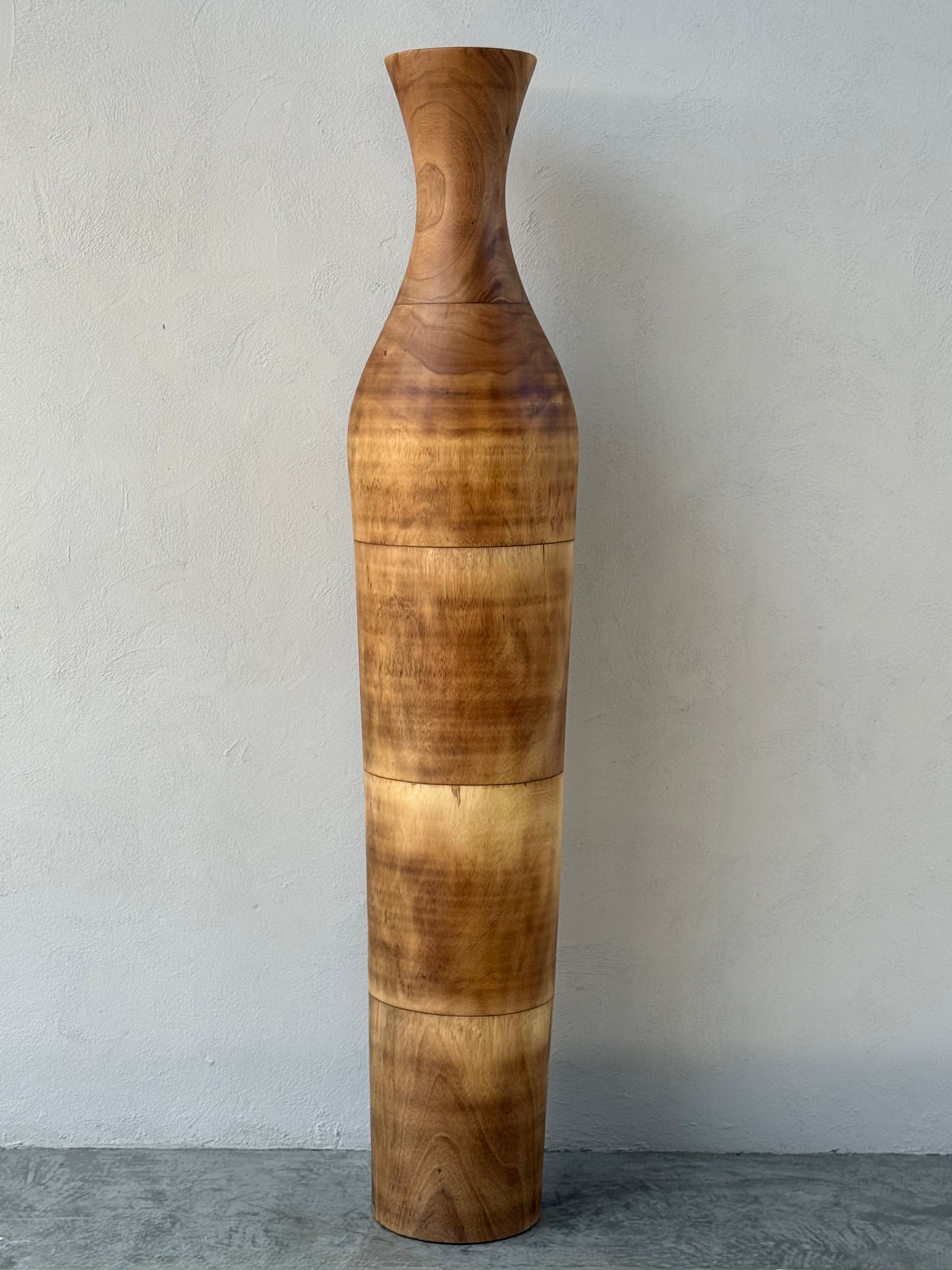 Sensai Fai Pure houten vloervaas H200 suar hout naturel
